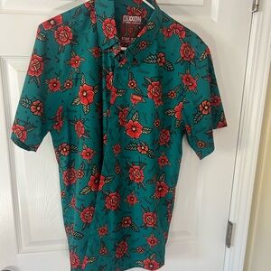 DIXXON Men’s Size Medium “Stay Gold” Party Shirt. Like New